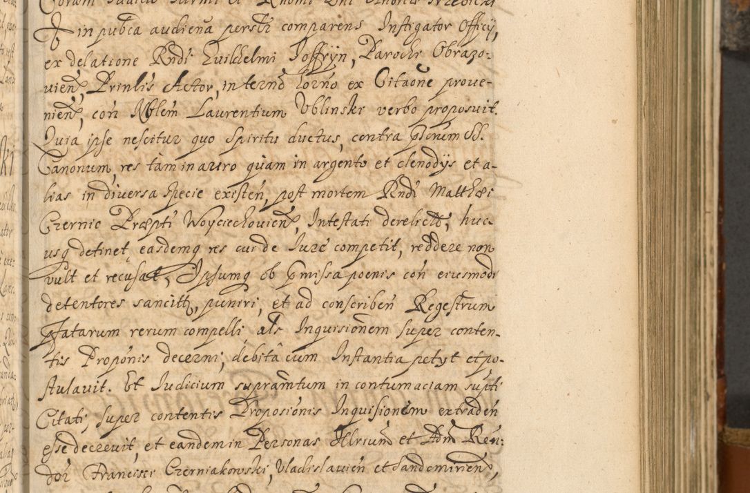 Zdjęcie nr 222 dla obiektu archiwalnego: Acta actorum, decretorum, sententiarum, erectionum, fundationum, confirmationum, instiutionum, resignationum, constitutionum, provisionum, submissionum, quietationum, substitutionum, ordinationum, ingrossationum, prostestationum R. D. Andreae Trzebicki, episcopi Cracoviensis, ducis Severiae in a. D. 1658 et  1659 acticatorum. Volumen I 