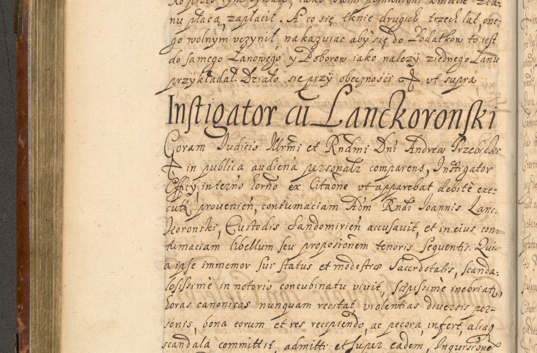 Zdjęcie nr 221 dla obiektu archiwalnego: Acta actorum, decretorum, sententiarum, erectionum, fundationum, confirmationum, instiutionum, resignationum, constitutionum, provisionum, submissionum, quietationum, substitutionum, ordinationum, ingrossationum, prostestationum R. D. Andreae Trzebicki, episcopi Cracoviensis, ducis Severiae in a. D. 1658 et  1659 acticatorum. Volumen I 