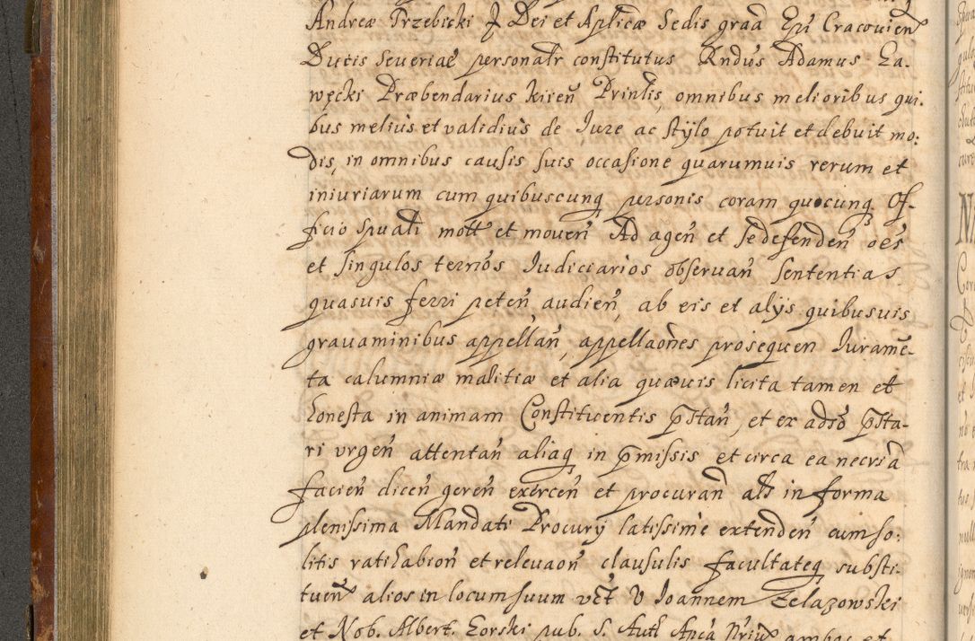 Zdjęcie nr 213 dla obiektu archiwalnego: Acta actorum, decretorum, sententiarum, erectionum, fundationum, confirmationum, instiutionum, resignationum, constitutionum, provisionum, submissionum, quietationum, substitutionum, ordinationum, ingrossationum, prostestationum R. D. Andreae Trzebicki, episcopi Cracoviensis, ducis Severiae in a. D. 1658 et  1659 acticatorum. Volumen I 