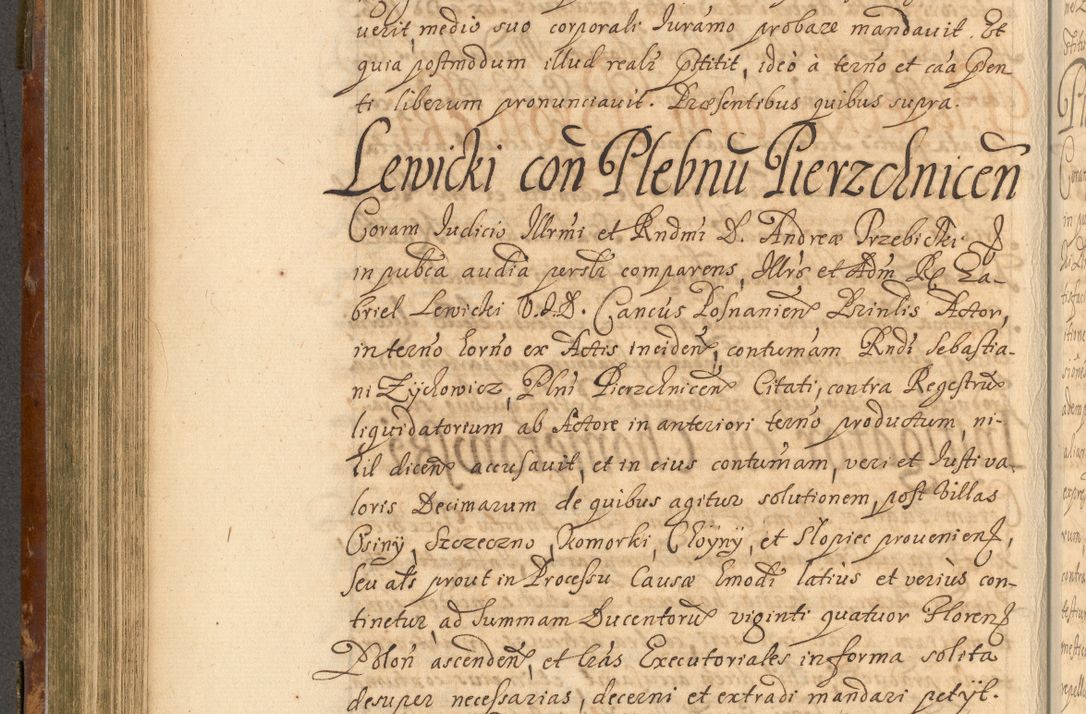 Zdjęcie nr 403 dla obiektu archiwalnego: Acta actorum, decretorum, sententiarum, erectionum, fundationum, confirmationum, instiutionum, resignationum, constitutionum, provisionum, submissionum, quietationum, substitutionum, ordinationum, ingrossationum, prostestationum R. D. Andreae Trzebicki, episcopi Cracoviensis, ducis Severiae in a. D. 1658 et  1659 acticatorum. Volumen I 