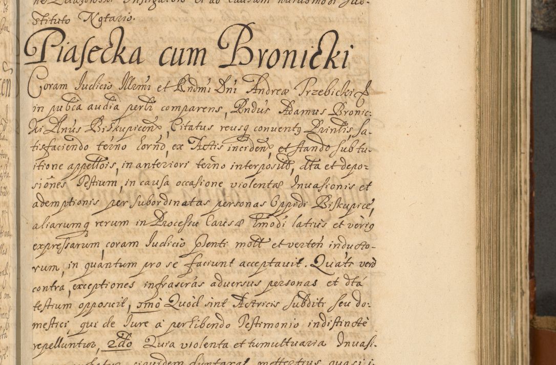Zdjęcie nr 404 dla obiektu archiwalnego: Acta actorum, decretorum, sententiarum, erectionum, fundationum, confirmationum, instiutionum, resignationum, constitutionum, provisionum, submissionum, quietationum, substitutionum, ordinationum, ingrossationum, prostestationum R. D. Andreae Trzebicki, episcopi Cracoviensis, ducis Severiae in a. D. 1658 et  1659 acticatorum. Volumen I 
