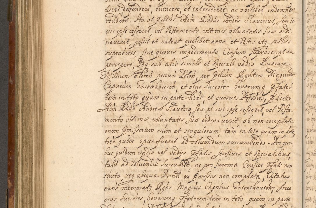 Zdjęcie nr 591 dla obiektu archiwalnego: Acta actorum, decretorum, sententiarum, erectionum, fundationum, confirmationum, instiutionum, resignationum, constitutionum, provisionum, submissionum, quietationum, substitutionum, ordinationum, ingrossationum, prostestationum R. D. Andreae Trzebicki, episcopi Cracoviensis, ducis Severiae in a. D. 1658 et  1659 acticatorum. Volumen I 