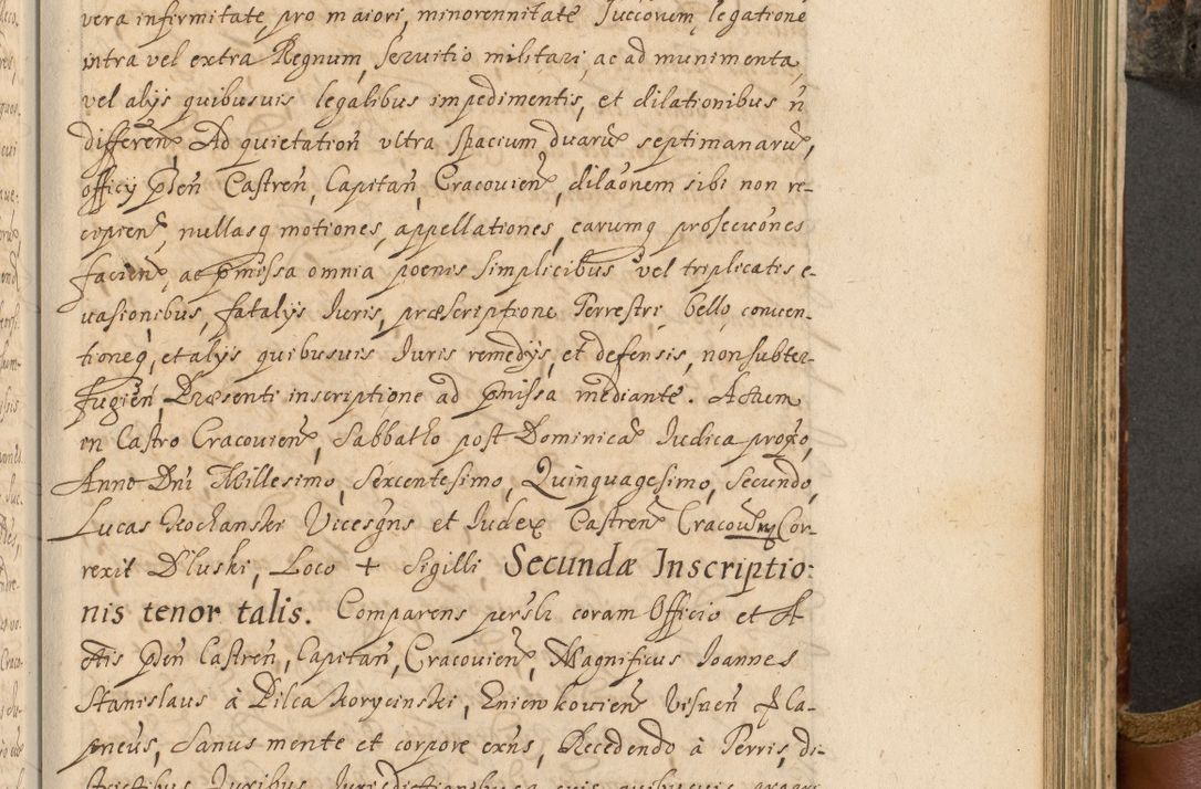 Zdjęcie nr 588 dla obiektu archiwalnego: Acta actorum, decretorum, sententiarum, erectionum, fundationum, confirmationum, instiutionum, resignationum, constitutionum, provisionum, submissionum, quietationum, substitutionum, ordinationum, ingrossationum, prostestationum R. D. Andreae Trzebicki, episcopi Cracoviensis, ducis Severiae in a. D. 1658 et  1659 acticatorum. Volumen I 