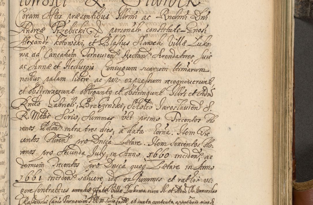 Zdjęcie nr 572 dla obiektu archiwalnego: Acta actorum, decretorum, sententiarum, erectionum, fundationum, confirmationum, instiutionum, resignationum, constitutionum, provisionum, submissionum, quietationum, substitutionum, ordinationum, ingrossationum, prostestationum R. D. Andreae Trzebicki, episcopi Cracoviensis, ducis Severiae in a. D. 1658 et  1659 acticatorum. Volumen I 