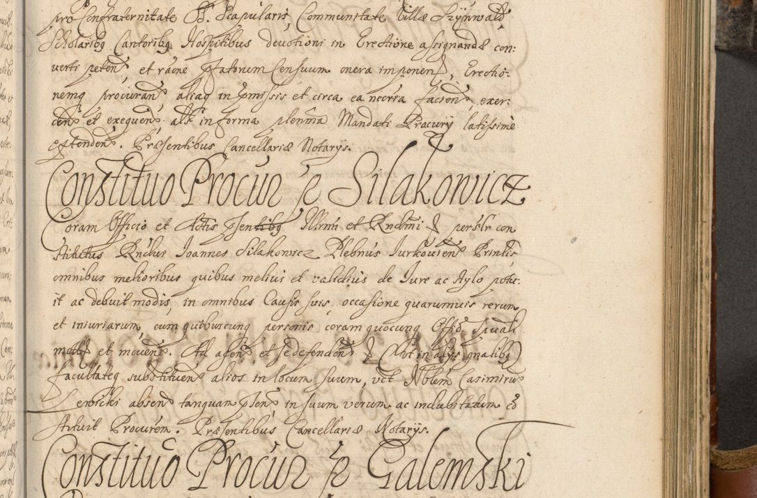Zdjęcie nr 566 dla obiektu archiwalnego: Acta actorum, decretorum, sententiarum, erectionum, fundationum, confirmationum, instiutionum, resignationum, constitutionum, provisionum, submissionum, quietationum, substitutionum, ordinationum, ingrossationum, prostestationum R. D. Andreae Trzebicki, episcopi Cracoviensis, ducis Severiae in a. D. 1658 et  1659 acticatorum. Volumen I 