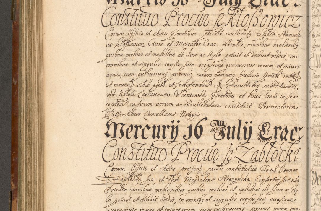 Zdjęcie nr 559 dla obiektu archiwalnego: Acta actorum, decretorum, sententiarum, erectionum, fundationum, confirmationum, instiutionum, resignationum, constitutionum, provisionum, submissionum, quietationum, substitutionum, ordinationum, ingrossationum, prostestationum R. D. Andreae Trzebicki, episcopi Cracoviensis, ducis Severiae in a. D. 1658 et  1659 acticatorum. Volumen I 
