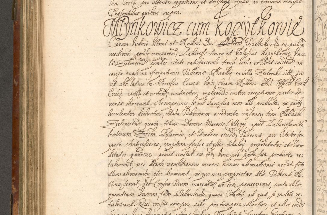 Zdjęcie nr 551 dla obiektu archiwalnego: Acta actorum, decretorum, sententiarum, erectionum, fundationum, confirmationum, instiutionum, resignationum, constitutionum, provisionum, submissionum, quietationum, substitutionum, ordinationum, ingrossationum, prostestationum R. D. Andreae Trzebicki, episcopi Cracoviensis, ducis Severiae in a. D. 1658 et  1659 acticatorum. Volumen I 