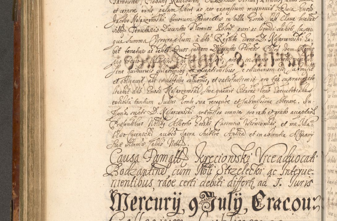 Zdjęcie nr 545 dla obiektu archiwalnego: Acta actorum, decretorum, sententiarum, erectionum, fundationum, confirmationum, instiutionum, resignationum, constitutionum, provisionum, submissionum, quietationum, substitutionum, ordinationum, ingrossationum, prostestationum R. D. Andreae Trzebicki, episcopi Cracoviensis, ducis Severiae in a. D. 1658 et  1659 acticatorum. Volumen I 