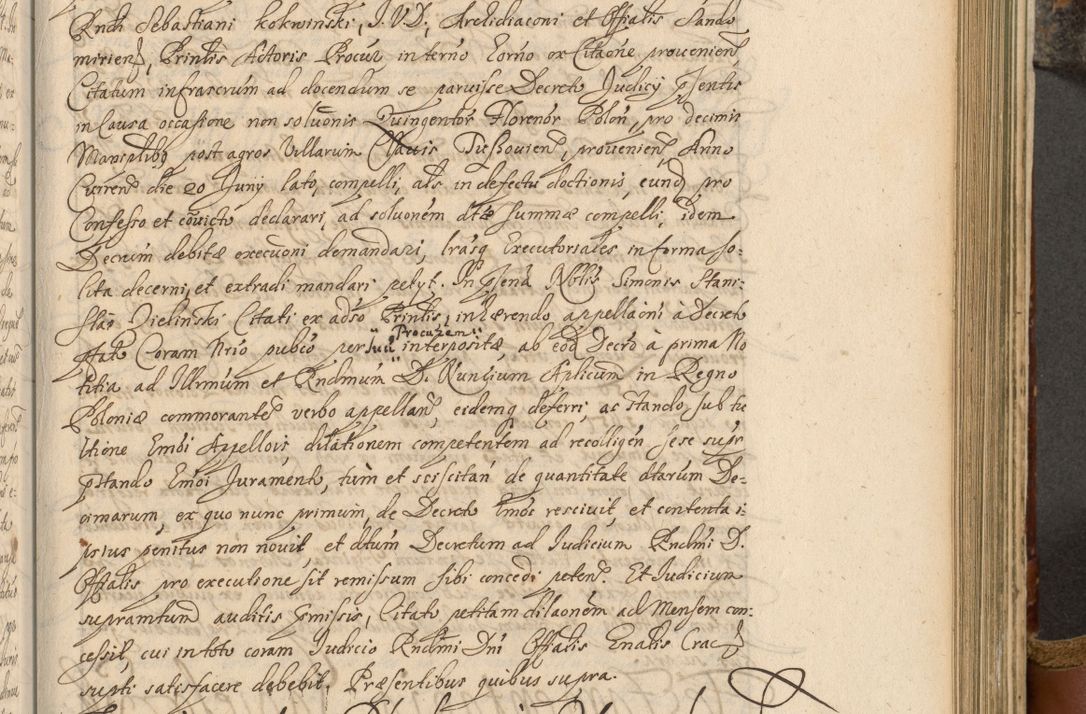 Zdjęcie nr 540 dla obiektu archiwalnego: Acta actorum, decretorum, sententiarum, erectionum, fundationum, confirmationum, instiutionum, resignationum, constitutionum, provisionum, submissionum, quietationum, substitutionum, ordinationum, ingrossationum, prostestationum R. D. Andreae Trzebicki, episcopi Cracoviensis, ducis Severiae in a. D. 1658 et  1659 acticatorum. Volumen I 