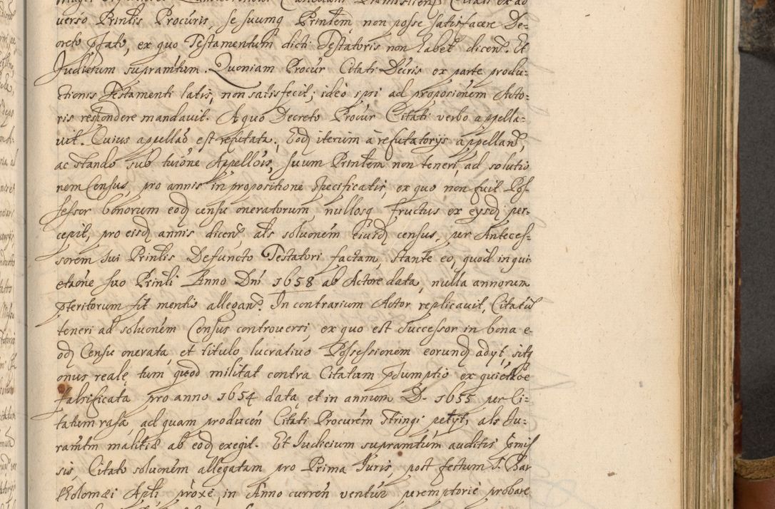 Zdjęcie nr 538 dla obiektu archiwalnego: Acta actorum, decretorum, sententiarum, erectionum, fundationum, confirmationum, instiutionum, resignationum, constitutionum, provisionum, submissionum, quietationum, substitutionum, ordinationum, ingrossationum, prostestationum R. D. Andreae Trzebicki, episcopi Cracoviensis, ducis Severiae in a. D. 1658 et  1659 acticatorum. Volumen I 