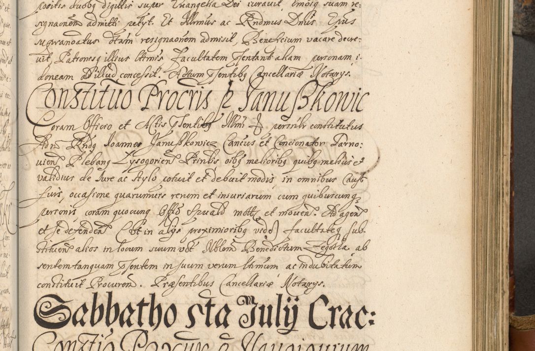 Zdjęcie nr 524 dla obiektu archiwalnego: Acta actorum, decretorum, sententiarum, erectionum, fundationum, confirmationum, instiutionum, resignationum, constitutionum, provisionum, submissionum, quietationum, substitutionum, ordinationum, ingrossationum, prostestationum R. D. Andreae Trzebicki, episcopi Cracoviensis, ducis Severiae in a. D. 1658 et  1659 acticatorum. Volumen I 