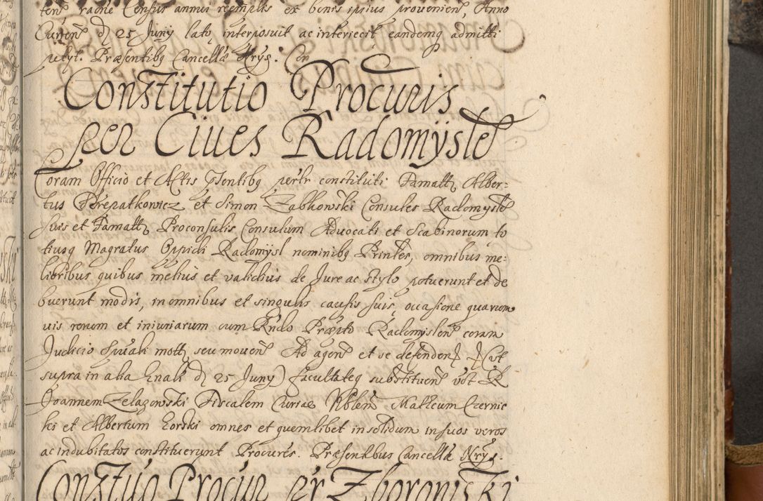 Zdjęcie nr 516 dla obiektu archiwalnego: Acta actorum, decretorum, sententiarum, erectionum, fundationum, confirmationum, instiutionum, resignationum, constitutionum, provisionum, submissionum, quietationum, substitutionum, ordinationum, ingrossationum, prostestationum R. D. Andreae Trzebicki, episcopi Cracoviensis, ducis Severiae in a. D. 1658 et  1659 acticatorum. Volumen I 