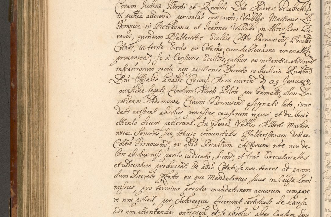 Zdjęcie nr 507 dla obiektu archiwalnego: Acta actorum, decretorum, sententiarum, erectionum, fundationum, confirmationum, instiutionum, resignationum, constitutionum, provisionum, submissionum, quietationum, substitutionum, ordinationum, ingrossationum, prostestationum R. D. Andreae Trzebicki, episcopi Cracoviensis, ducis Severiae in a. D. 1658 et  1659 acticatorum. Volumen I 