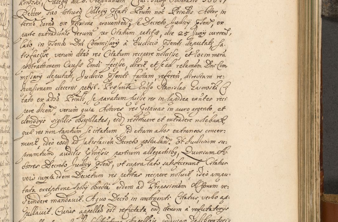 Zdjęcie nr 506 dla obiektu archiwalnego: Acta actorum, decretorum, sententiarum, erectionum, fundationum, confirmationum, instiutionum, resignationum, constitutionum, provisionum, submissionum, quietationum, substitutionum, ordinationum, ingrossationum, prostestationum R. D. Andreae Trzebicki, episcopi Cracoviensis, ducis Severiae in a. D. 1658 et  1659 acticatorum. Volumen I 