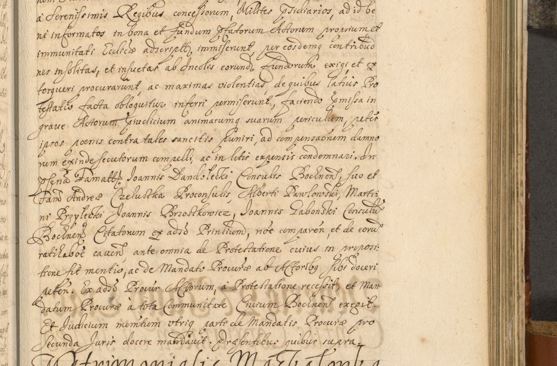 Zdjęcie nr 500 dla obiektu archiwalnego: Acta actorum, decretorum, sententiarum, erectionum, fundationum, confirmationum, instiutionum, resignationum, constitutionum, provisionum, submissionum, quietationum, substitutionum, ordinationum, ingrossationum, prostestationum R. D. Andreae Trzebicki, episcopi Cracoviensis, ducis Severiae in a. D. 1658 et  1659 acticatorum. Volumen I 