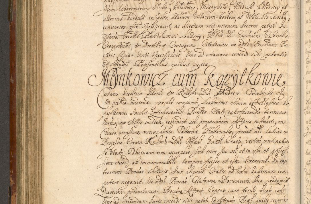 Zdjęcie nr 499 dla obiektu archiwalnego: Acta actorum, decretorum, sententiarum, erectionum, fundationum, confirmationum, instiutionum, resignationum, constitutionum, provisionum, submissionum, quietationum, substitutionum, ordinationum, ingrossationum, prostestationum R. D. Andreae Trzebicki, episcopi Cracoviensis, ducis Severiae in a. D. 1658 et  1659 acticatorum. Volumen I 