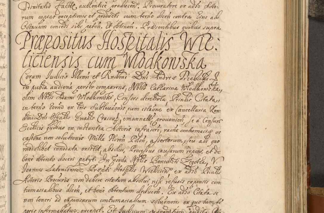 Zdjęcie nr 496 dla obiektu archiwalnego: Acta actorum, decretorum, sententiarum, erectionum, fundationum, confirmationum, instiutionum, resignationum, constitutionum, provisionum, submissionum, quietationum, substitutionum, ordinationum, ingrossationum, prostestationum R. D. Andreae Trzebicki, episcopi Cracoviensis, ducis Severiae in a. D. 1658 et  1659 acticatorum. Volumen I 