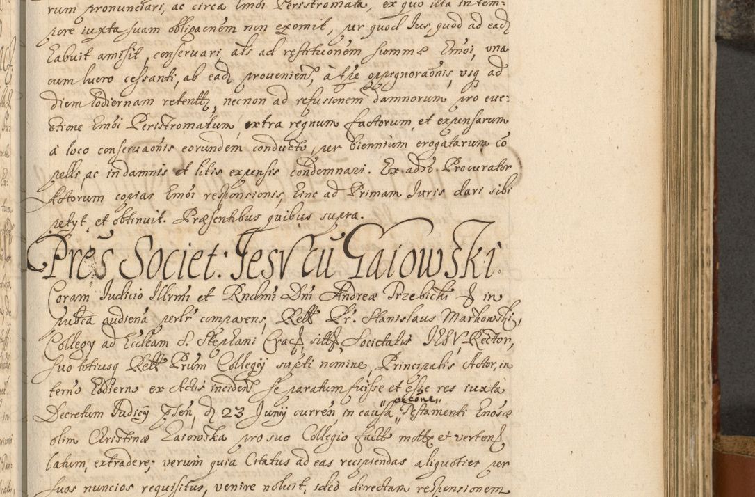 Zdjęcie nr 488 dla obiektu archiwalnego: Acta actorum, decretorum, sententiarum, erectionum, fundationum, confirmationum, instiutionum, resignationum, constitutionum, provisionum, submissionum, quietationum, substitutionum, ordinationum, ingrossationum, prostestationum R. D. Andreae Trzebicki, episcopi Cracoviensis, ducis Severiae in a. D. 1658 et  1659 acticatorum. Volumen I 
