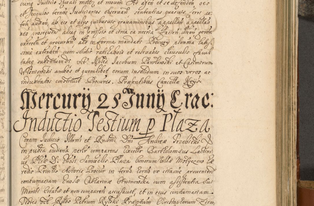 Zdjęcie nr 486 dla obiektu archiwalnego: Acta actorum, decretorum, sententiarum, erectionum, fundationum, confirmationum, instiutionum, resignationum, constitutionum, provisionum, submissionum, quietationum, substitutionum, ordinationum, ingrossationum, prostestationum R. D. Andreae Trzebicki, episcopi Cracoviensis, ducis Severiae in a. D. 1658 et  1659 acticatorum. Volumen I 