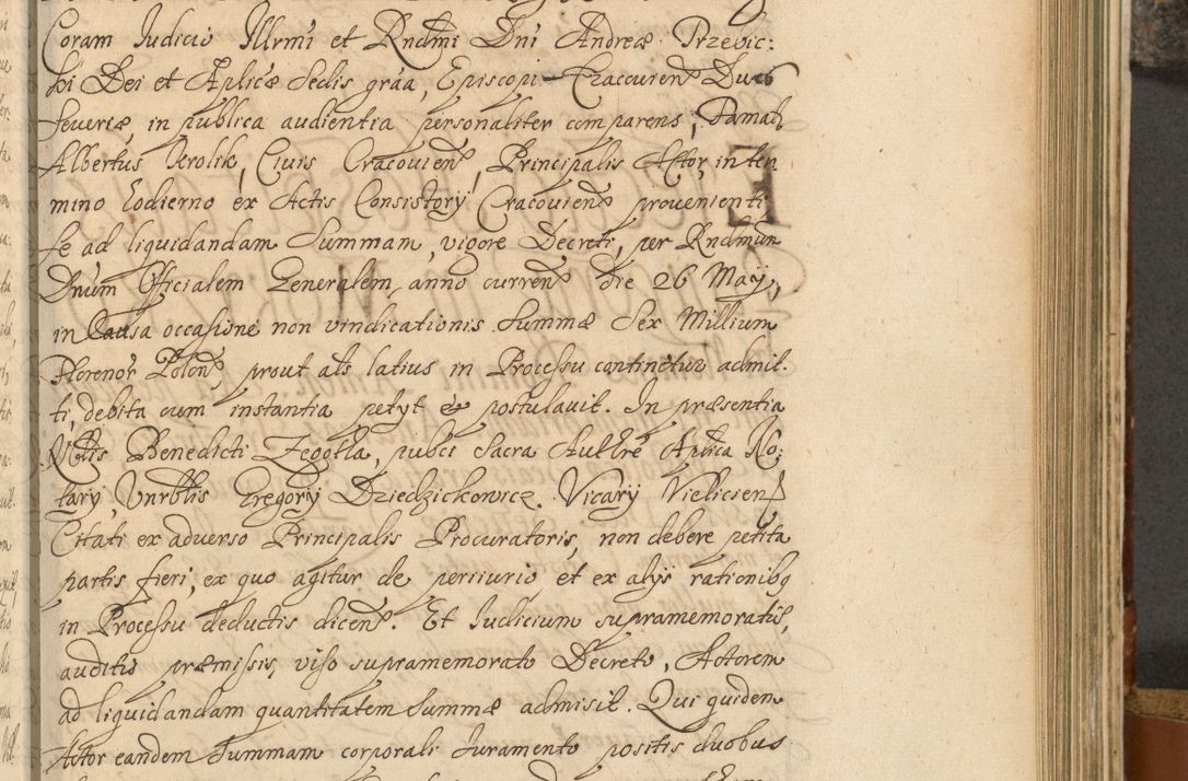 Zdjęcie nr 468 dla obiektu archiwalnego: Acta actorum, decretorum, sententiarum, erectionum, fundationum, confirmationum, instiutionum, resignationum, constitutionum, provisionum, submissionum, quietationum, substitutionum, ordinationum, ingrossationum, prostestationum R. D. Andreae Trzebicki, episcopi Cracoviensis, ducis Severiae in a. D. 1658 et  1659 acticatorum. Volumen I 