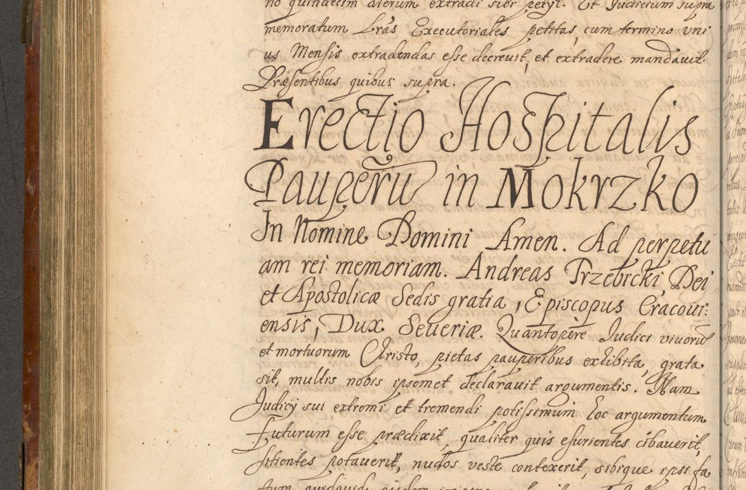 Zdjęcie nr 469 dla obiektu archiwalnego: Acta actorum, decretorum, sententiarum, erectionum, fundationum, confirmationum, instiutionum, resignationum, constitutionum, provisionum, submissionum, quietationum, substitutionum, ordinationum, ingrossationum, prostestationum R. D. Andreae Trzebicki, episcopi Cracoviensis, ducis Severiae in a. D. 1658 et  1659 acticatorum. Volumen I 