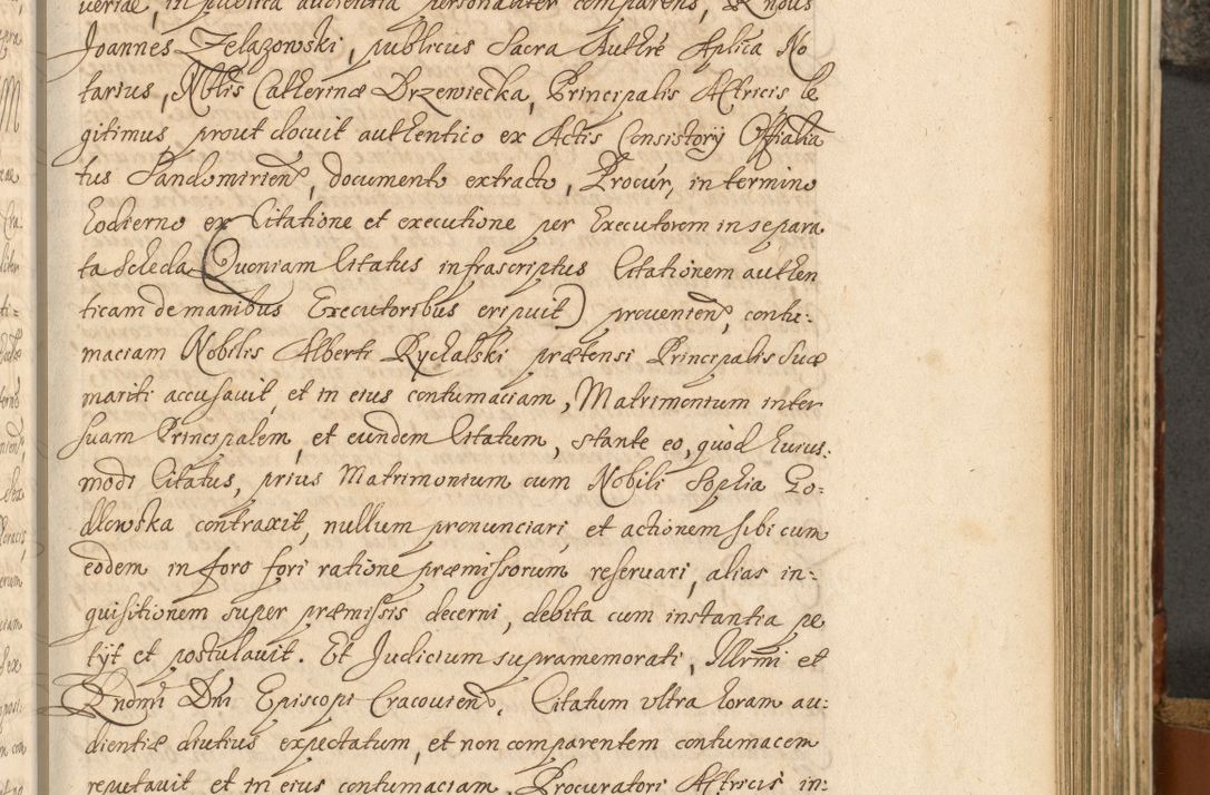 Zdjęcie nr 466 dla obiektu archiwalnego: Acta actorum, decretorum, sententiarum, erectionum, fundationum, confirmationum, instiutionum, resignationum, constitutionum, provisionum, submissionum, quietationum, substitutionum, ordinationum, ingrossationum, prostestationum R. D. Andreae Trzebicki, episcopi Cracoviensis, ducis Severiae in a. D. 1658 et  1659 acticatorum. Volumen I 