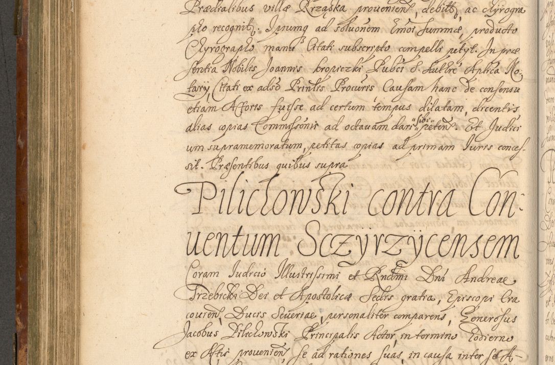 Zdjęcie nr 463 dla obiektu archiwalnego: Acta actorum, decretorum, sententiarum, erectionum, fundationum, confirmationum, instiutionum, resignationum, constitutionum, provisionum, submissionum, quietationum, substitutionum, ordinationum, ingrossationum, prostestationum R. D. Andreae Trzebicki, episcopi Cracoviensis, ducis Severiae in a. D. 1658 et  1659 acticatorum. Volumen I 