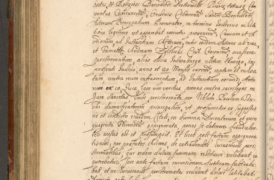 Zdjęcie nr 461 dla obiektu archiwalnego: Acta actorum, decretorum, sententiarum, erectionum, fundationum, confirmationum, instiutionum, resignationum, constitutionum, provisionum, submissionum, quietationum, substitutionum, ordinationum, ingrossationum, prostestationum R. D. Andreae Trzebicki, episcopi Cracoviensis, ducis Severiae in a. D. 1658 et  1659 acticatorum. Volumen I 