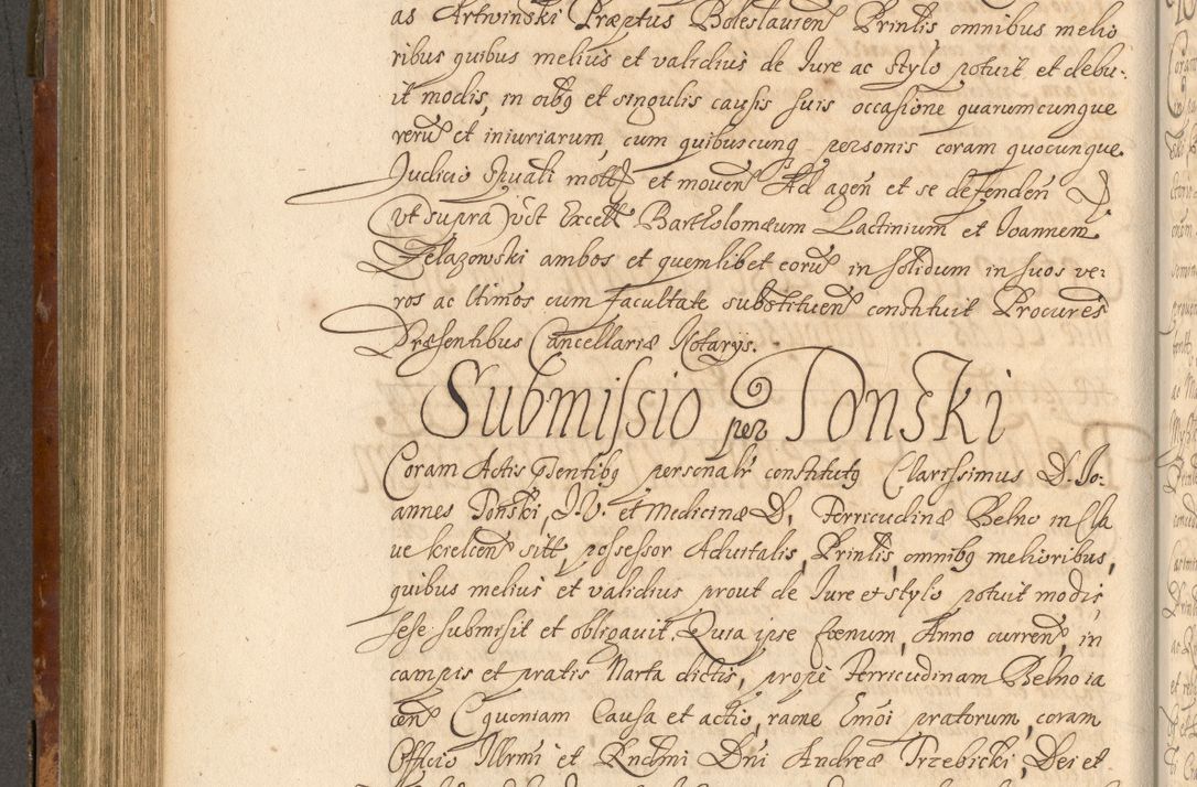 Zdjęcie nr 453 dla obiektu archiwalnego: Acta actorum, decretorum, sententiarum, erectionum, fundationum, confirmationum, instiutionum, resignationum, constitutionum, provisionum, submissionum, quietationum, substitutionum, ordinationum, ingrossationum, prostestationum R. D. Andreae Trzebicki, episcopi Cracoviensis, ducis Severiae in a. D. 1658 et  1659 acticatorum. Volumen I 