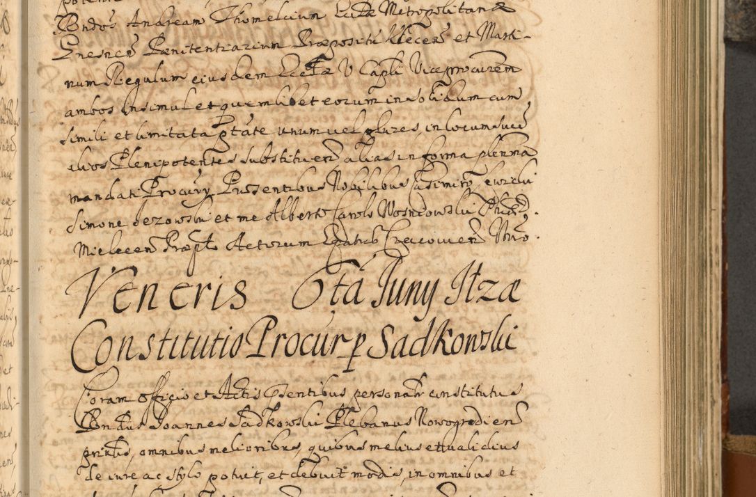 Zdjęcie nr 442 dla obiektu archiwalnego: Acta actorum, decretorum, sententiarum, erectionum, fundationum, confirmationum, instiutionum, resignationum, constitutionum, provisionum, submissionum, quietationum, substitutionum, ordinationum, ingrossationum, prostestationum R. D. Andreae Trzebicki, episcopi Cracoviensis, ducis Severiae in a. D. 1658 et  1659 acticatorum. Volumen I 
