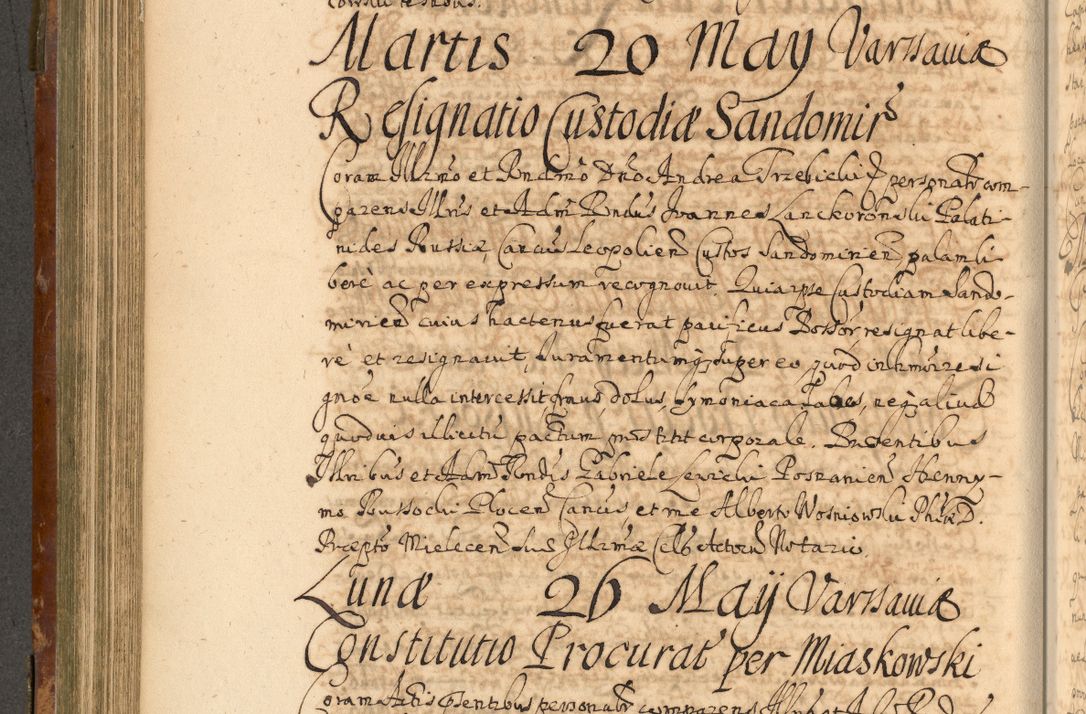 Zdjęcie nr 439 dla obiektu archiwalnego: Acta actorum, decretorum, sententiarum, erectionum, fundationum, confirmationum, instiutionum, resignationum, constitutionum, provisionum, submissionum, quietationum, substitutionum, ordinationum, ingrossationum, prostestationum R. D. Andreae Trzebicki, episcopi Cracoviensis, ducis Severiae in a. D. 1658 et  1659 acticatorum. Volumen I 