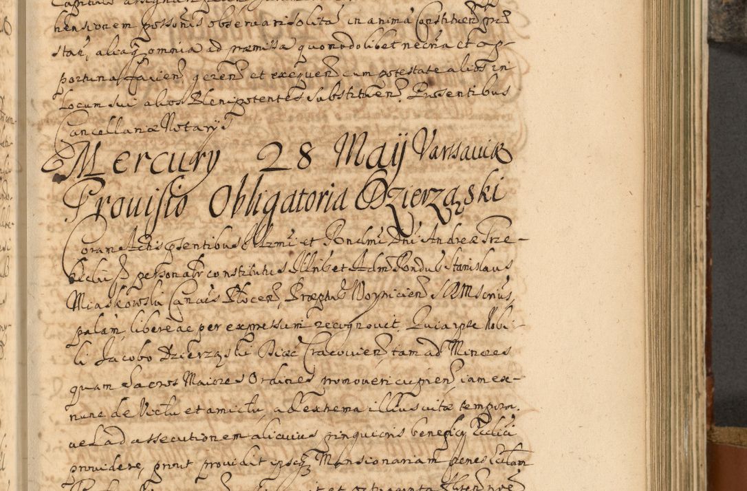 Zdjęcie nr 440 dla obiektu archiwalnego: Acta actorum, decretorum, sententiarum, erectionum, fundationum, confirmationum, instiutionum, resignationum, constitutionum, provisionum, submissionum, quietationum, substitutionum, ordinationum, ingrossationum, prostestationum R. D. Andreae Trzebicki, episcopi Cracoviensis, ducis Severiae in a. D. 1658 et  1659 acticatorum. Volumen I 