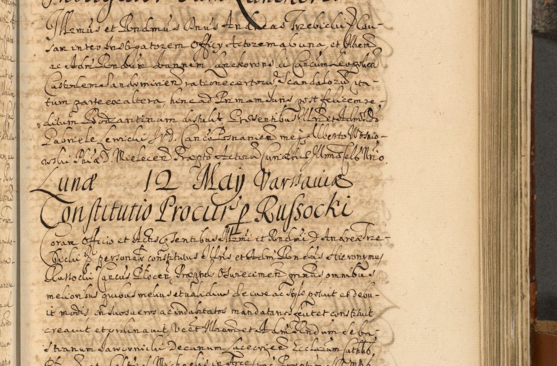 Zdjęcie nr 438 dla obiektu archiwalnego: Acta actorum, decretorum, sententiarum, erectionum, fundationum, confirmationum, instiutionum, resignationum, constitutionum, provisionum, submissionum, quietationum, substitutionum, ordinationum, ingrossationum, prostestationum R. D. Andreae Trzebicki, episcopi Cracoviensis, ducis Severiae in a. D. 1658 et  1659 acticatorum. Volumen I 