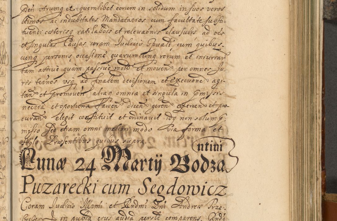 Zdjęcie nr 432 dla obiektu archiwalnego: Acta actorum, decretorum, sententiarum, erectionum, fundationum, confirmationum, instiutionum, resignationum, constitutionum, provisionum, submissionum, quietationum, substitutionum, ordinationum, ingrossationum, prostestationum R. D. Andreae Trzebicki, episcopi Cracoviensis, ducis Severiae in a. D. 1658 et  1659 acticatorum. Volumen I 