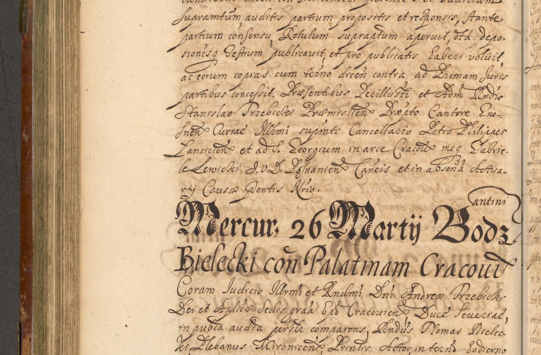 Zdjęcie nr 433 dla obiektu archiwalnego: Acta actorum, decretorum, sententiarum, erectionum, fundationum, confirmationum, instiutionum, resignationum, constitutionum, provisionum, submissionum, quietationum, substitutionum, ordinationum, ingrossationum, prostestationum R. D. Andreae Trzebicki, episcopi Cracoviensis, ducis Severiae in a. D. 1658 et  1659 acticatorum. Volumen I 