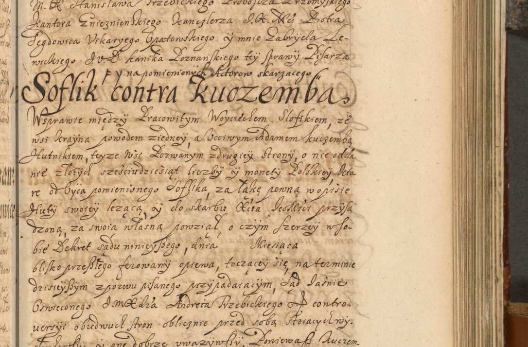 Zdjęcie nr 430 dla obiektu archiwalnego: Acta actorum, decretorum, sententiarum, erectionum, fundationum, confirmationum, instiutionum, resignationum, constitutionum, provisionum, submissionum, quietationum, substitutionum, ordinationum, ingrossationum, prostestationum R. D. Andreae Trzebicki, episcopi Cracoviensis, ducis Severiae in a. D. 1658 et  1659 acticatorum. Volumen I 