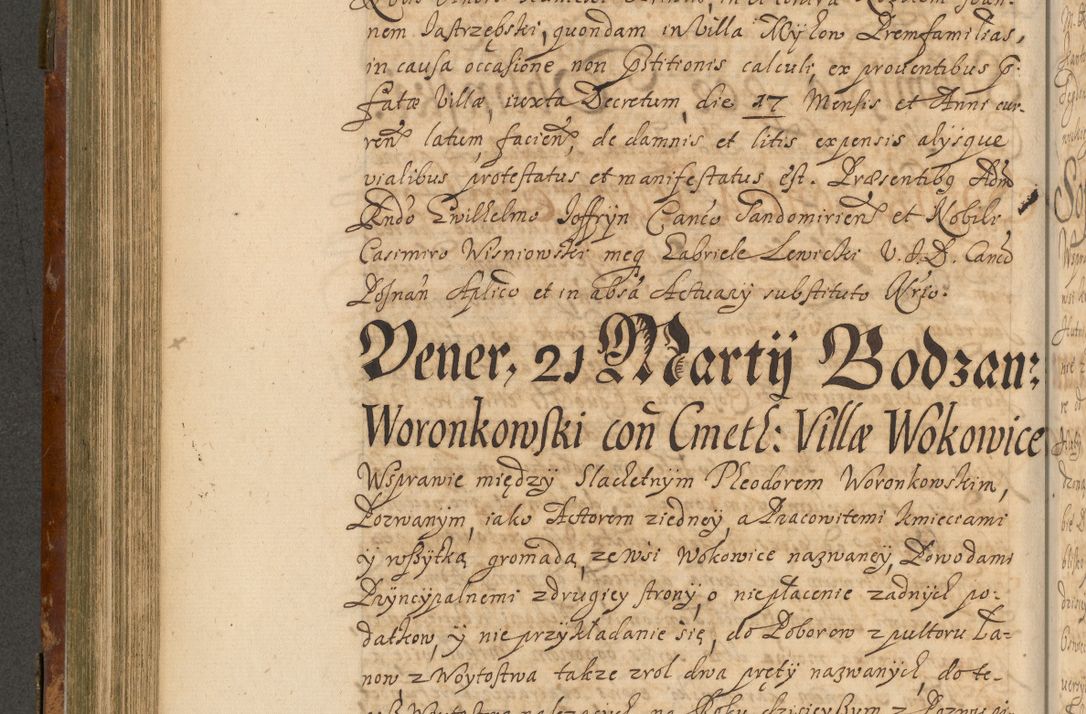 Zdjęcie nr 429 dla obiektu archiwalnego: Acta actorum, decretorum, sententiarum, erectionum, fundationum, confirmationum, instiutionum, resignationum, constitutionum, provisionum, submissionum, quietationum, substitutionum, ordinationum, ingrossationum, prostestationum R. D. Andreae Trzebicki, episcopi Cracoviensis, ducis Severiae in a. D. 1658 et  1659 acticatorum. Volumen I 