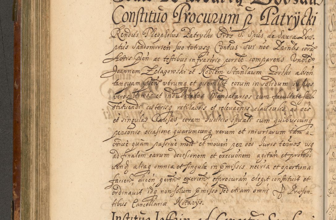 Zdjęcie nr 427 dla obiektu archiwalnego: Acta actorum, decretorum, sententiarum, erectionum, fundationum, confirmationum, instiutionum, resignationum, constitutionum, provisionum, submissionum, quietationum, substitutionum, ordinationum, ingrossationum, prostestationum R. D. Andreae Trzebicki, episcopi Cracoviensis, ducis Severiae in a. D. 1658 et  1659 acticatorum. Volumen I 
