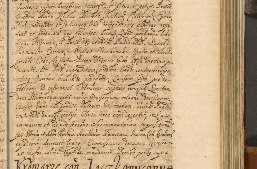 Zdjęcie nr 422 dla obiektu archiwalnego: Acta actorum, decretorum, sententiarum, erectionum, fundationum, confirmationum, instiutionum, resignationum, constitutionum, provisionum, submissionum, quietationum, substitutionum, ordinationum, ingrossationum, prostestationum R. D. Andreae Trzebicki, episcopi Cracoviensis, ducis Severiae in a. D. 1658 et  1659 acticatorum. Volumen I 