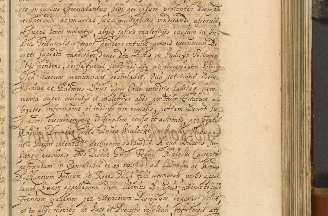 Zdjęcie nr 418 dla obiektu archiwalnego: Acta actorum, decretorum, sententiarum, erectionum, fundationum, confirmationum, instiutionum, resignationum, constitutionum, provisionum, submissionum, quietationum, substitutionum, ordinationum, ingrossationum, prostestationum R. D. Andreae Trzebicki, episcopi Cracoviensis, ducis Severiae in a. D. 1658 et  1659 acticatorum. Volumen I 