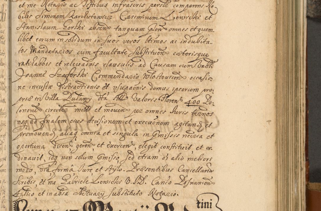 Zdjęcie nr 410 dla obiektu archiwalnego: Acta actorum, decretorum, sententiarum, erectionum, fundationum, confirmationum, instiutionum, resignationum, constitutionum, provisionum, submissionum, quietationum, substitutionum, ordinationum, ingrossationum, prostestationum R. D. Andreae Trzebicki, episcopi Cracoviensis, ducis Severiae in a. D. 1658 et  1659 acticatorum. Volumen I 