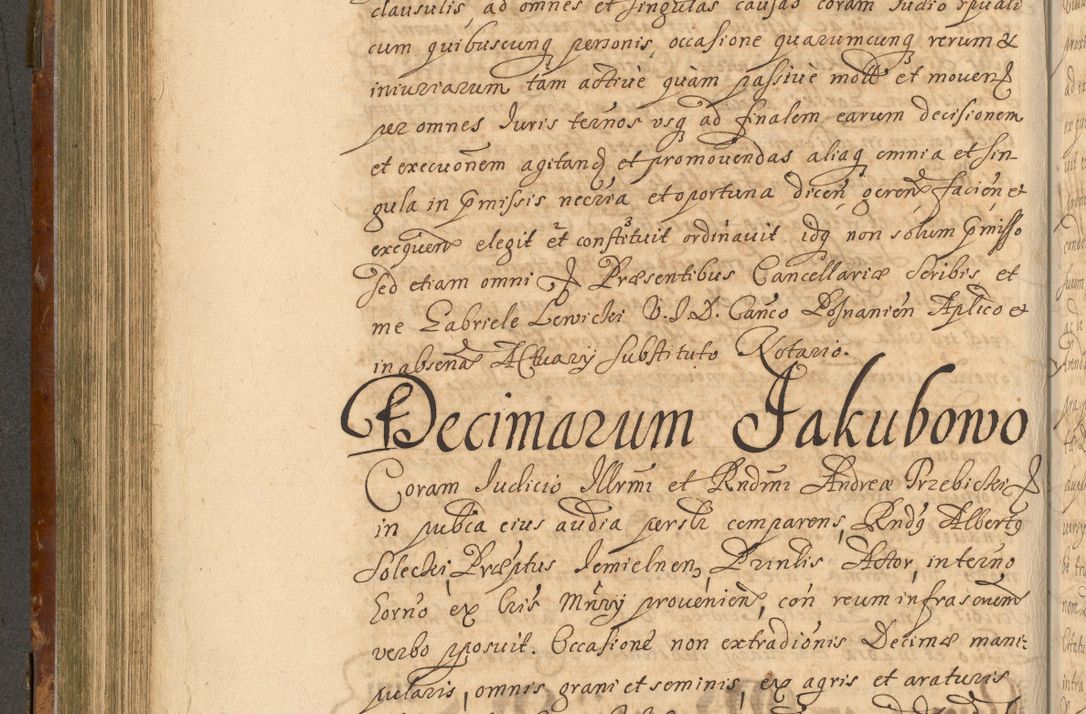 Zdjęcie nr 411 dla obiektu archiwalnego: Acta actorum, decretorum, sententiarum, erectionum, fundationum, confirmationum, instiutionum, resignationum, constitutionum, provisionum, submissionum, quietationum, substitutionum, ordinationum, ingrossationum, prostestationum R. D. Andreae Trzebicki, episcopi Cracoviensis, ducis Severiae in a. D. 1658 et  1659 acticatorum. Volumen I 