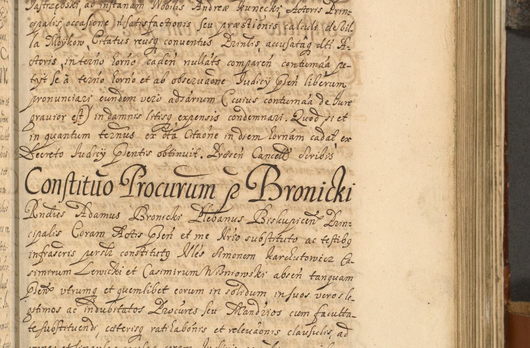 Zdjęcie nr 408 dla obiektu archiwalnego: Acta actorum, decretorum, sententiarum, erectionum, fundationum, confirmationum, instiutionum, resignationum, constitutionum, provisionum, submissionum, quietationum, substitutionum, ordinationum, ingrossationum, prostestationum R. D. Andreae Trzebicki, episcopi Cracoviensis, ducis Severiae in a. D. 1658 et  1659 acticatorum. Volumen I 