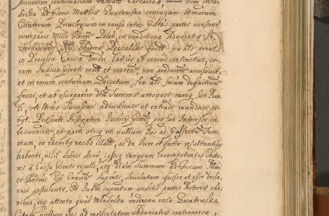 Zdjęcie nr 406 dla obiektu archiwalnego: Acta actorum, decretorum, sententiarum, erectionum, fundationum, confirmationum, instiutionum, resignationum, constitutionum, provisionum, submissionum, quietationum, substitutionum, ordinationum, ingrossationum, prostestationum R. D. Andreae Trzebicki, episcopi Cracoviensis, ducis Severiae in a. D. 1658 et  1659 acticatorum. Volumen I 