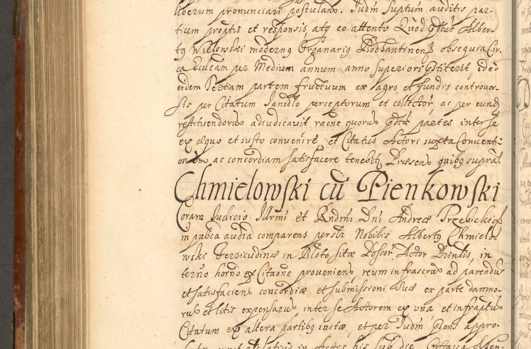 Zdjęcie nr 799 dla obiektu archiwalnego: Acta actorum, decretorum, sententiarum, erectionum, fundationum, confirmationum, instiutionum, resignationum, constitutionum, provisionum, submissionum, quietationum, substitutionum, ordinationum, ingrossationum, prostestationum R. D. Andreae Trzebicki, episcopi Cracoviensis, ducis Severiae in a. D. 1658 et  1659 acticatorum. Volumen I 