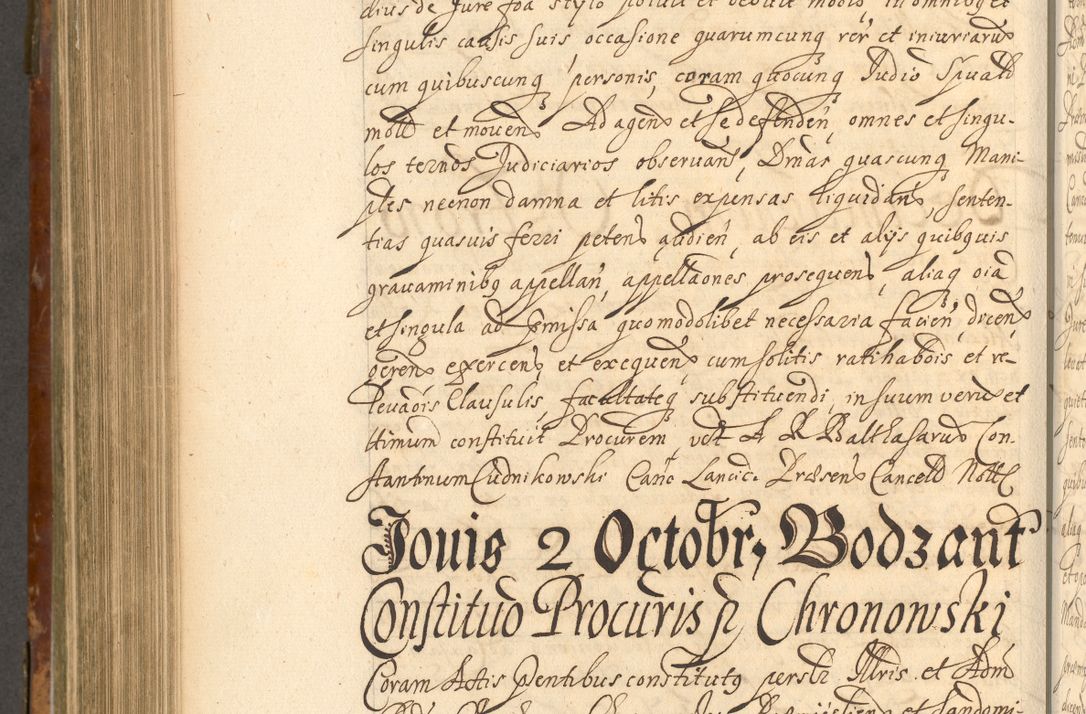 Zdjęcie nr 801 dla obiektu archiwalnego: Acta actorum, decretorum, sententiarum, erectionum, fundationum, confirmationum, instiutionum, resignationum, constitutionum, provisionum, submissionum, quietationum, substitutionum, ordinationum, ingrossationum, prostestationum R. D. Andreae Trzebicki, episcopi Cracoviensis, ducis Severiae in a. D. 1658 et  1659 acticatorum. Volumen I 