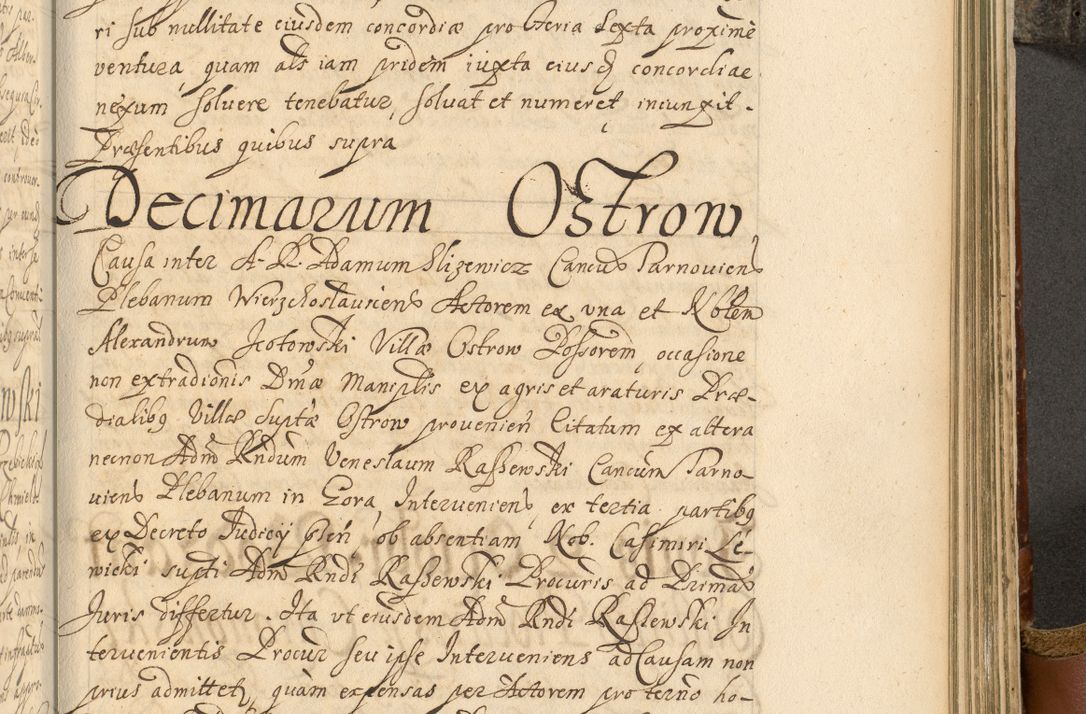 Zdjęcie nr 800 dla obiektu archiwalnego: Acta actorum, decretorum, sententiarum, erectionum, fundationum, confirmationum, instiutionum, resignationum, constitutionum, provisionum, submissionum, quietationum, substitutionum, ordinationum, ingrossationum, prostestationum R. D. Andreae Trzebicki, episcopi Cracoviensis, ducis Severiae in a. D. 1658 et  1659 acticatorum. Volumen I 