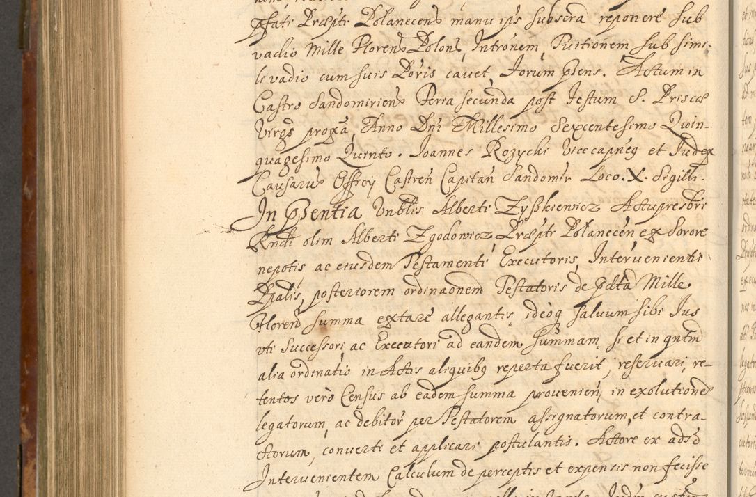 Zdjęcie nr 795 dla obiektu archiwalnego: Acta actorum, decretorum, sententiarum, erectionum, fundationum, confirmationum, instiutionum, resignationum, constitutionum, provisionum, submissionum, quietationum, substitutionum, ordinationum, ingrossationum, prostestationum R. D. Andreae Trzebicki, episcopi Cracoviensis, ducis Severiae in a. D. 1658 et  1659 acticatorum. Volumen I 