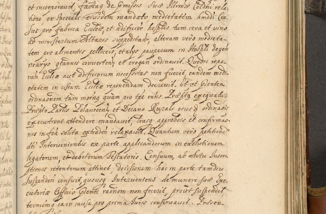 Zdjęcie nr 796 dla obiektu archiwalnego: Acta actorum, decretorum, sententiarum, erectionum, fundationum, confirmationum, instiutionum, resignationum, constitutionum, provisionum, submissionum, quietationum, substitutionum, ordinationum, ingrossationum, prostestationum R. D. Andreae Trzebicki, episcopi Cracoviensis, ducis Severiae in a. D. 1658 et  1659 acticatorum. Volumen I 