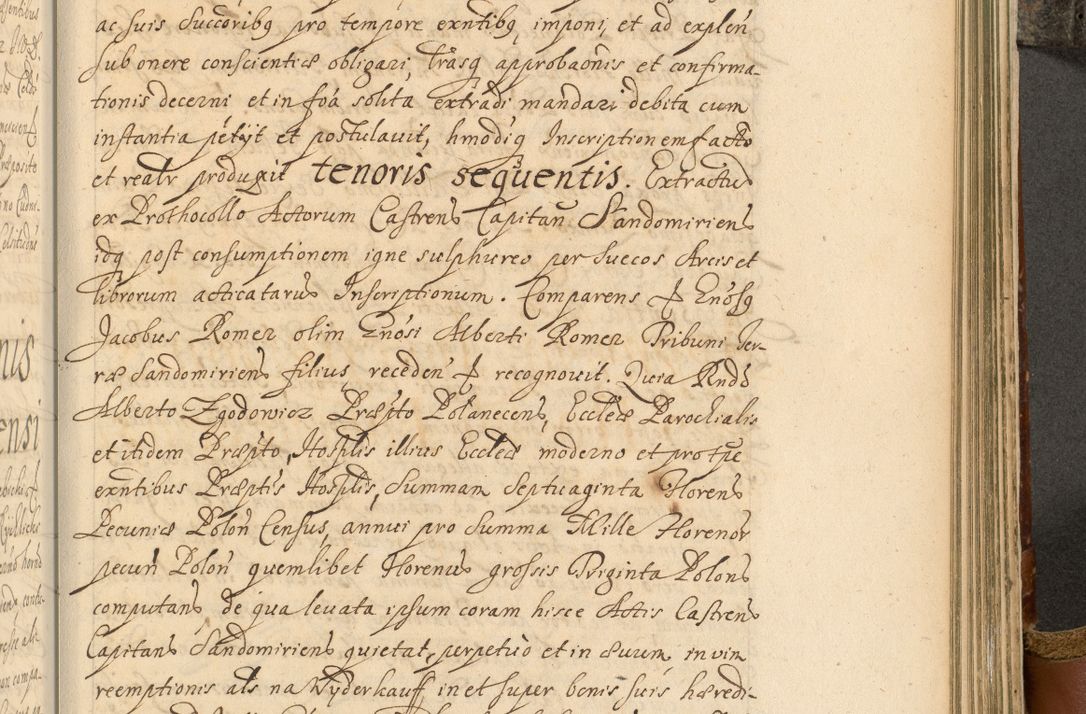 Zdjęcie nr 794 dla obiektu archiwalnego: Acta actorum, decretorum, sententiarum, erectionum, fundationum, confirmationum, instiutionum, resignationum, constitutionum, provisionum, submissionum, quietationum, substitutionum, ordinationum, ingrossationum, prostestationum R. D. Andreae Trzebicki, episcopi Cracoviensis, ducis Severiae in a. D. 1658 et  1659 acticatorum. Volumen I 